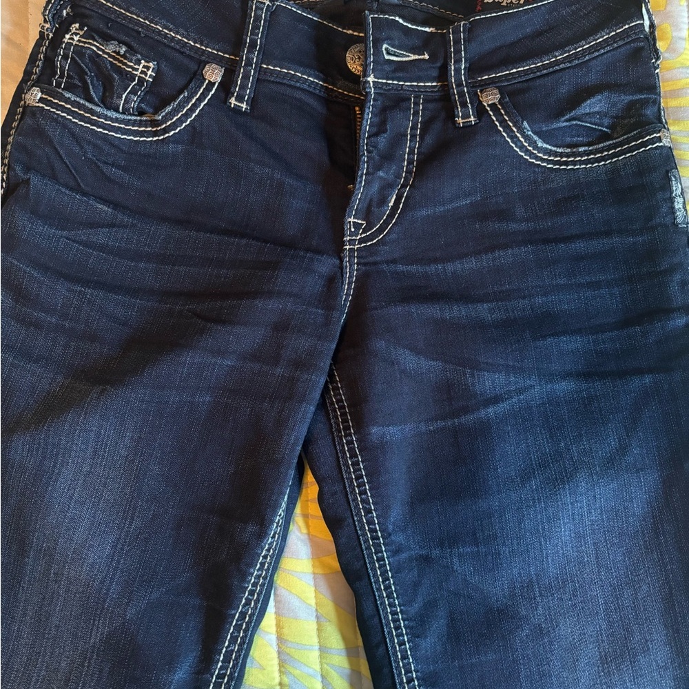 Silver Suki Mid Slim Bootcut jean - size 27x33